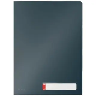 LEITZ Sichthülle Cosy Privacy 3 Stück DIN A4 mit drei Fächer PP samtgrau
