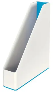 LEITZ Stehsammler 5362 WOW Duo weiß/blau metallic