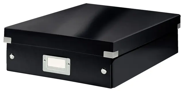 LLEITZ Organisationsbox Click & Store 6058 Mittel 28 x 10 x 37 cm schwarz