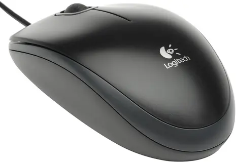 LOGITECH Maus B100 USB schwarz