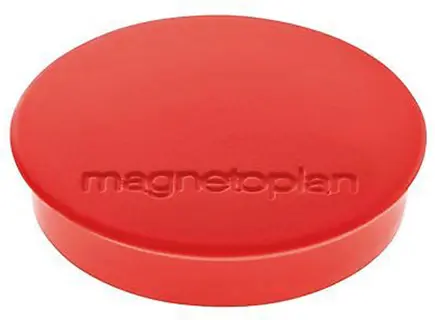 MAGNETOPLAN Magnet Discofix 34 mm 10 Stück rot