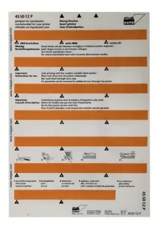 MAPPEI Selbstklebeprintreiter 455012P 100 Stück 55 x 10 mm hellorange