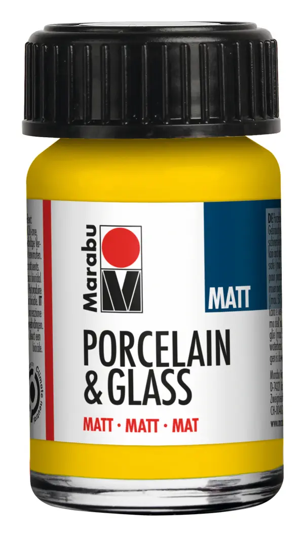 MARABU Porzellan- u. Glasmalfarbe 15 ml sonnengelb matt