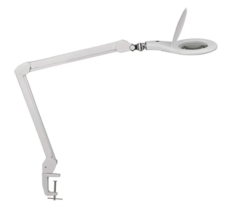 MAUL LED-Lupenleuchte MAULmakro mit Klemmfuß weiß