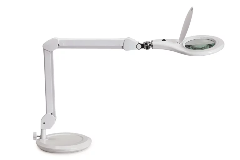 MAUL LED-Lupenleuchte MAULmakro mit Standfuß weiß