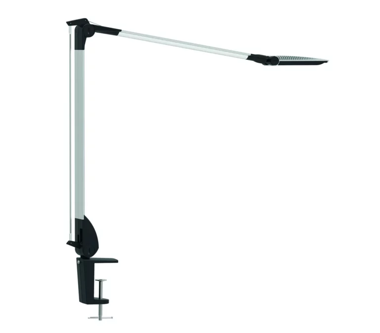 MAUL LED-Tischleuchte MAULoptimus mit Klemmfuß dimmbar colour vario silber