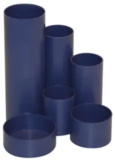 M&M Stifteköcher 6 Röhren blau