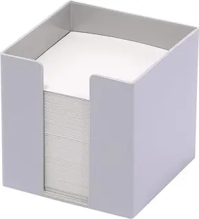 M&M Zettelbox inkl. 700 Blatt Papier 80 g/m² 95 x 95 x 95 mm grau