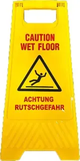 MOPPTEX Warnaufsteller "Achtung Rutschgefahr" gelb