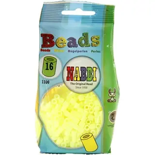 NABBI Bügelperlen 751160 1100 Stück pastellgelb