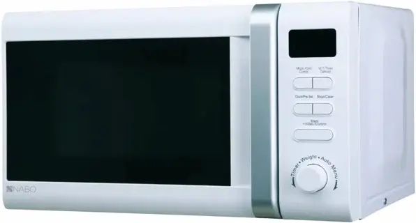 NABO Mikrowelle MWO2001 mit Grillfunktion 20 Liter weiß