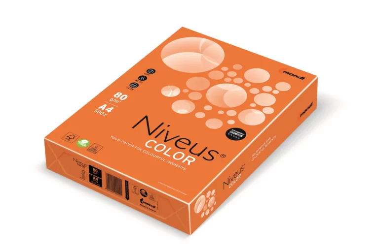 NIVEUS Color intensiv Kopierpapier DIN A4 80 g/m² 500 Blatt orange