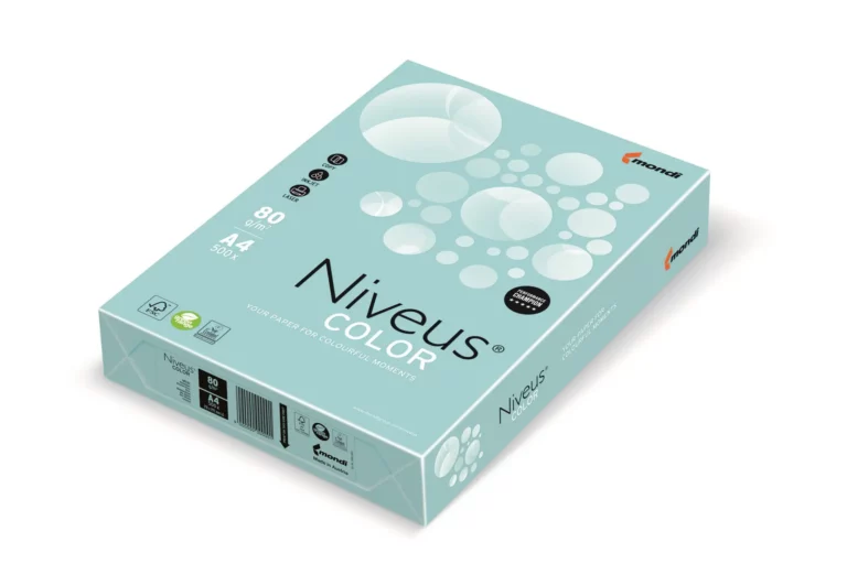 NIVEUS Color pastell Kopierpapier DIN A3 80 g/m² 500 Blatt mittelblau