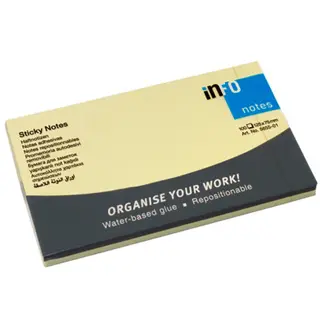 NOVOOO BASIC Haftnotizen 125 x 75 mm 100 Blatt 12 Stück gelb