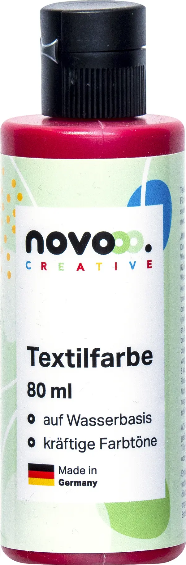 NOVOOO CREATIVE Textilfarbe 80 ml rubinrot