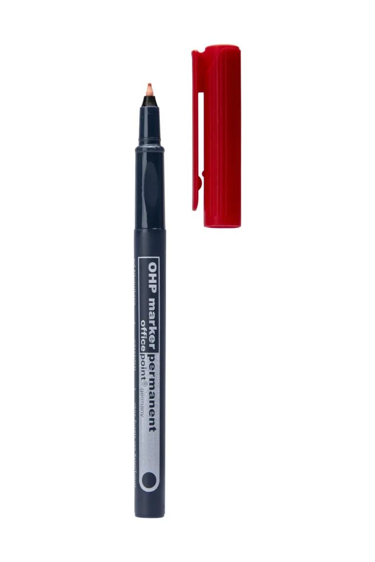 OFFICE POINT Universalmarker mit Rundspitze F permanent rot