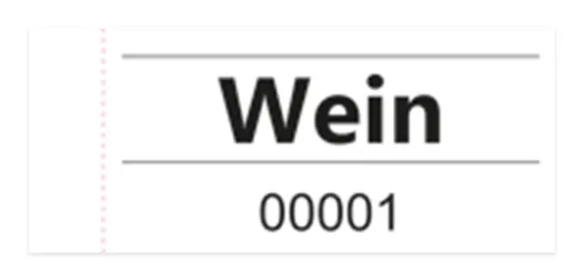 OMEGA Gutscheinblock 109/0 "Wein" 100 Blatt weiß