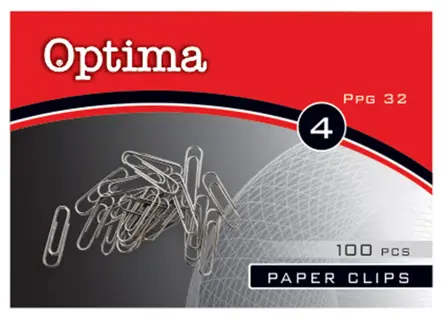 OPTIMA Büroklammern 32 mm 100 Stück