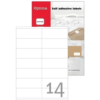 OPTIMA Etiketten DIN A4 100 Blatt 10