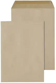 ÖKI Versandtasche Natur B5T/FSCMN90 500 Stück DIN B5 gummiert ohne Fenster  90g/m² braun