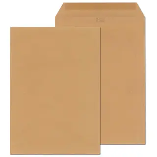 ÖKI Versandtasche Natur C4T/FSCMN90 250 Stück DIN C4 gummiert ohne Fenster 90 g/m² braun