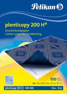 PELIKAN Durchschreibepapier Plenticopy 200H 100 Blatt A4 blau
