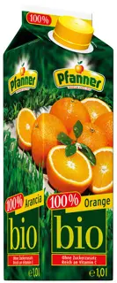 PFANNER Orangensaft Bio Tetra-Pak 1 Liter