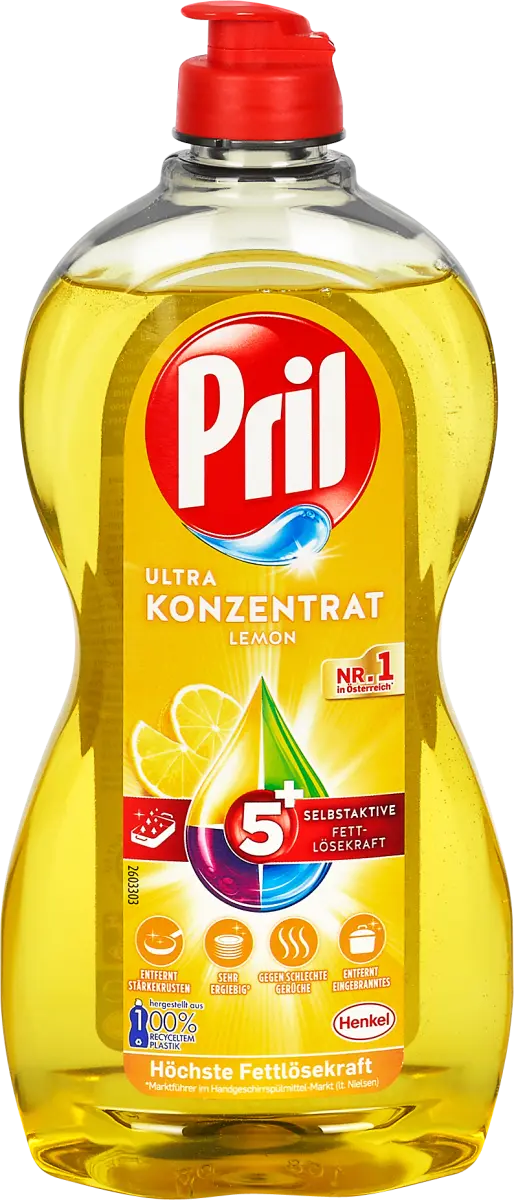 PRIL Handgeschirrspülmittel Ultra Lemon Konzentrat 450 ml