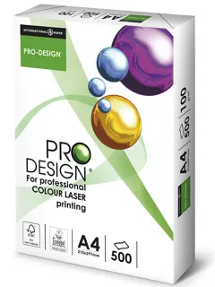 PRO DESIGN Kopierpapier DIN A4 100g/m² 500 Blatt weiß