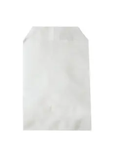 Papierflachsäcke 100 Stück 6 x 9 cm weiß