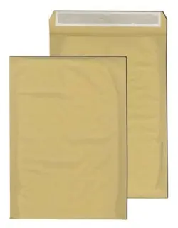 Papierpolstertasche 50 Stück Größe G (225 x 340 mm) mit Abziehstreifen ohne Fenster braun