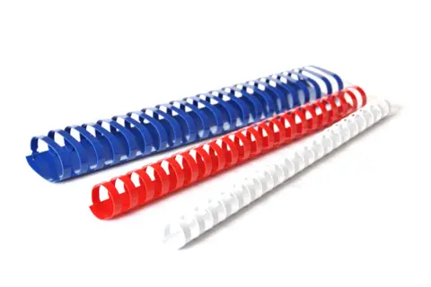 RECOsystems Binderücken 100 Stück DIN A4 PP 21 Ringe 16 mm blau