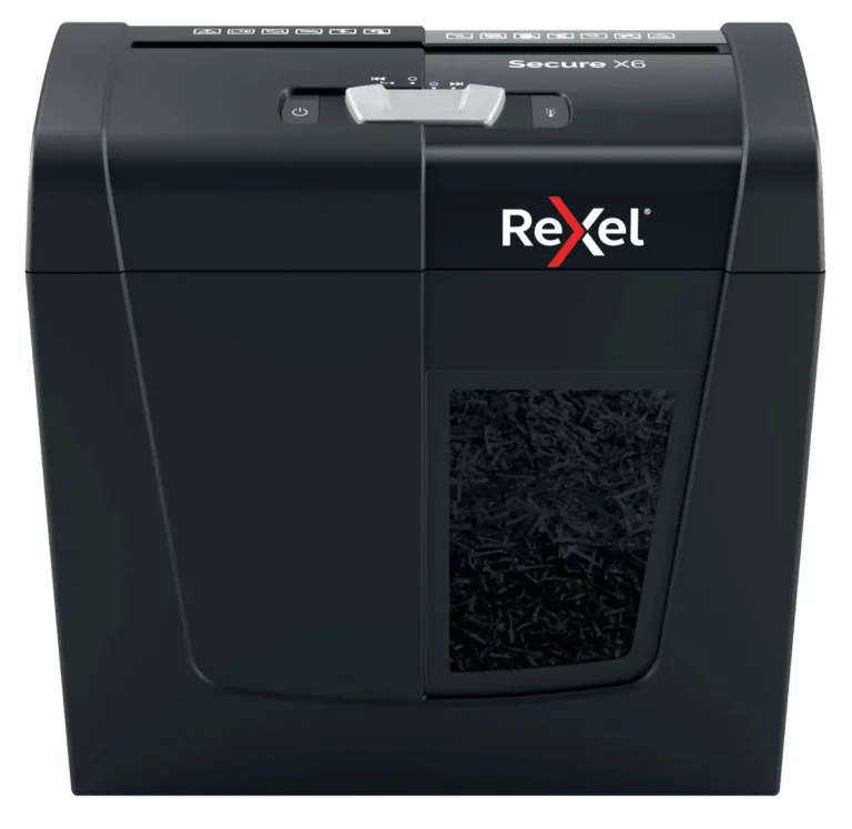 REXEL Aktenvernichter Secure X6 Partikelschnitt P4 schwarz
