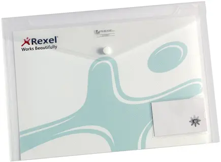 REXEL Dokumententasche aus Kunststoff A4 quer 5 Stück transparent