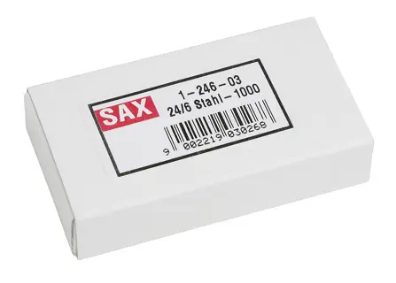 SAX Heftklammern 24/6 1000 Stück Stahl