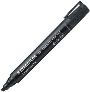 STAEDTLER Permanentmarker Lumocolor 350 mit Keilspitze schwarz