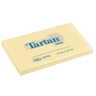 TARTAN Haftnotizen 12 Blöcke à 100 Blatt 127 x 76 mm gelb