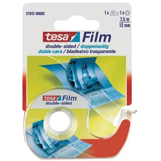 TESA Klebeband im Abroller 57912 doppelseitig 12 mm x 7