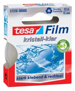 TESA Klebefilm 57316 15 mm x 33 m kristall-klar