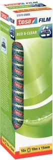 TESA Klebefilm Eco & Clear 15 x 10 m 10 Stück