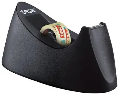 TESA Klebefilmaroller Curve inkl. 1 TESA Klebeband 19 mm x 10 m schwarz