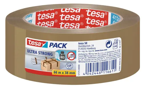 TESA Verpackungsband Ultra Strong 57175 38 mm x 66 m braun