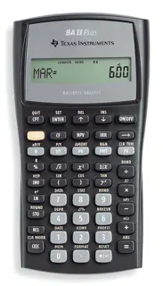 TEXAS INSTRUMENTS Taschenrechner BAII Plus