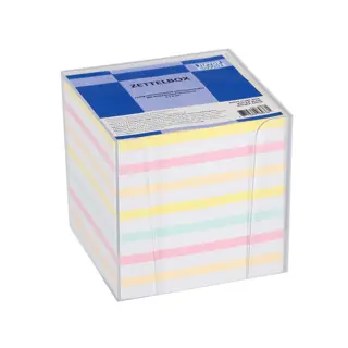 TIPTOP OFFICE Zettelbox inkl. 900 Blatt Notizzettel in pastell 9