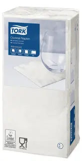 TORK Advanced Serviette 200 Stück 24 x 24 cm 1/4 gefalzt 2-lagig weiß
