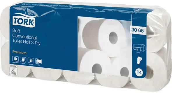 TORK Toilettenpapier 3065 10 Rollen á 150 Blatt 3-lagig