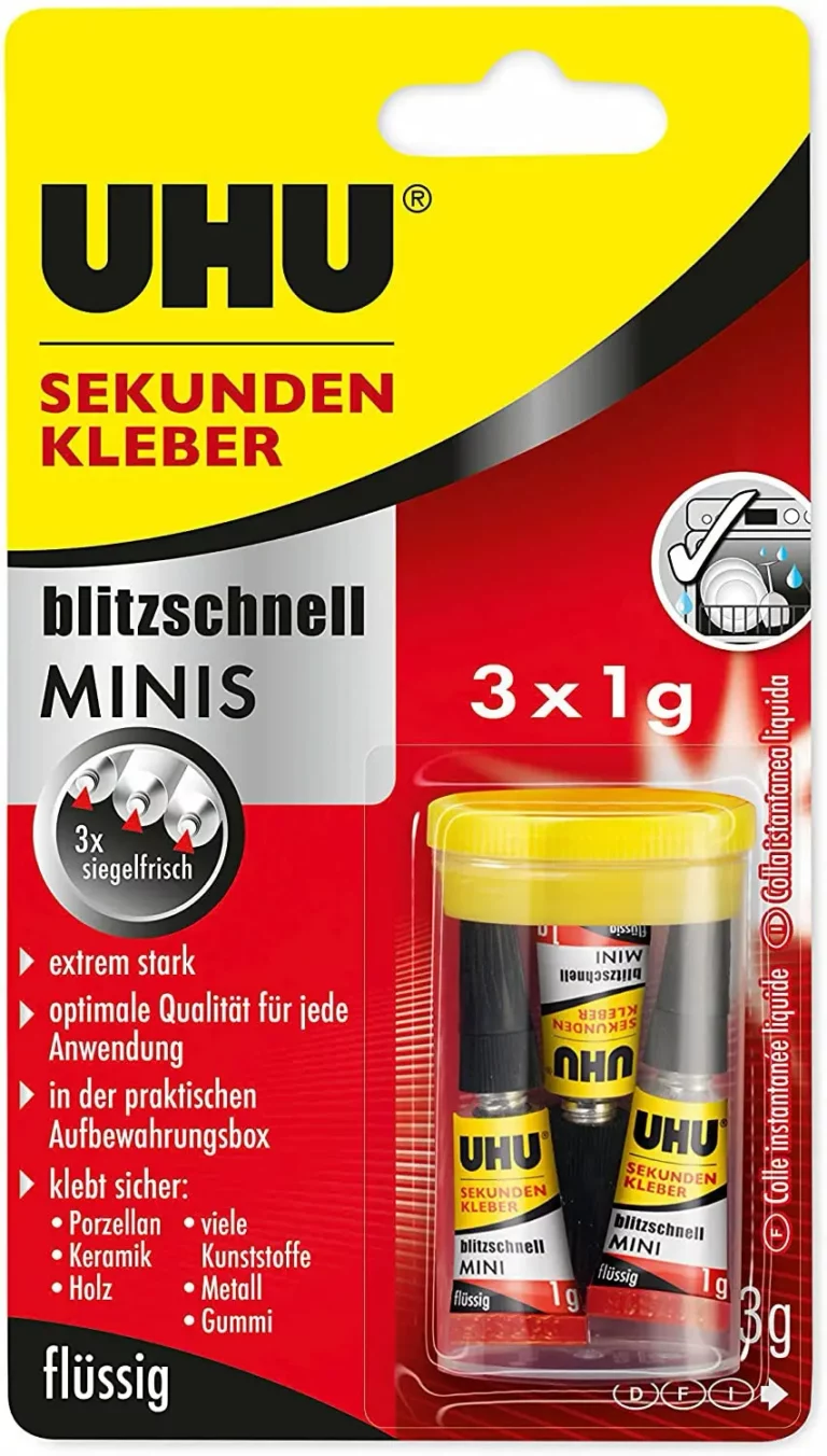 UHU Sekundenkleber Minis 3 x 1 g