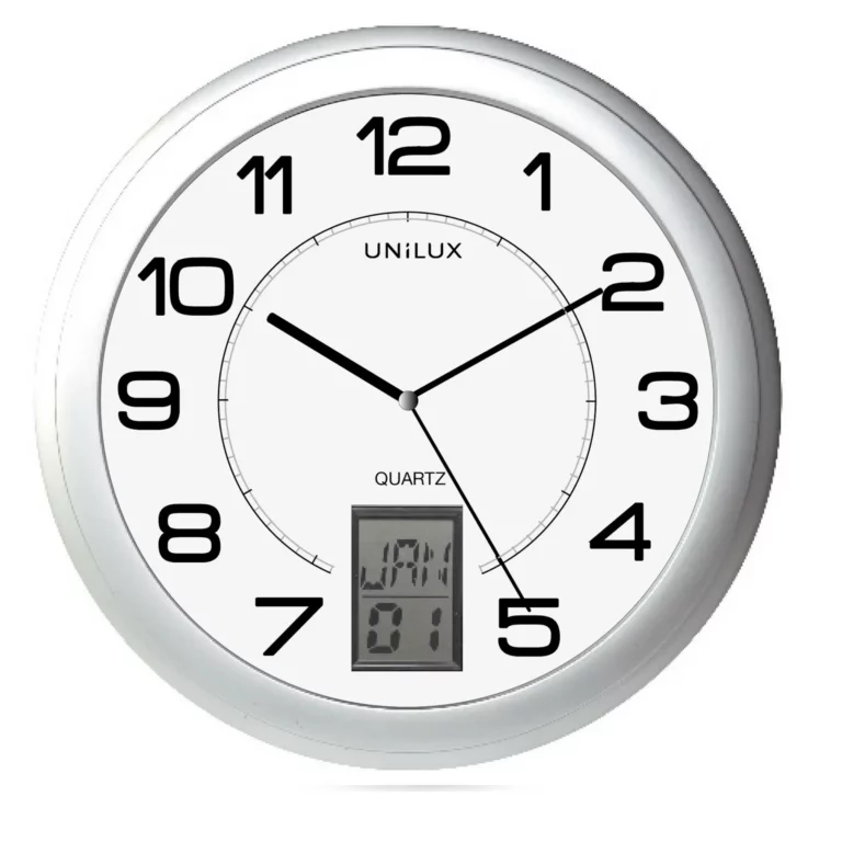 UNILUX Wanduhr Instinct mit Datumsanzeige Ø 30
