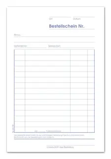 URSUS Bestellscheinbuch BE542SD DIN A5 2 x 40 Blatt