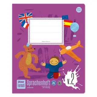 URSUS FORMATI Sprachenheft V.2 Quart 20 Blatt liniert